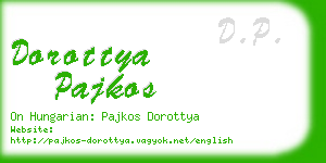 dorottya pajkos business card